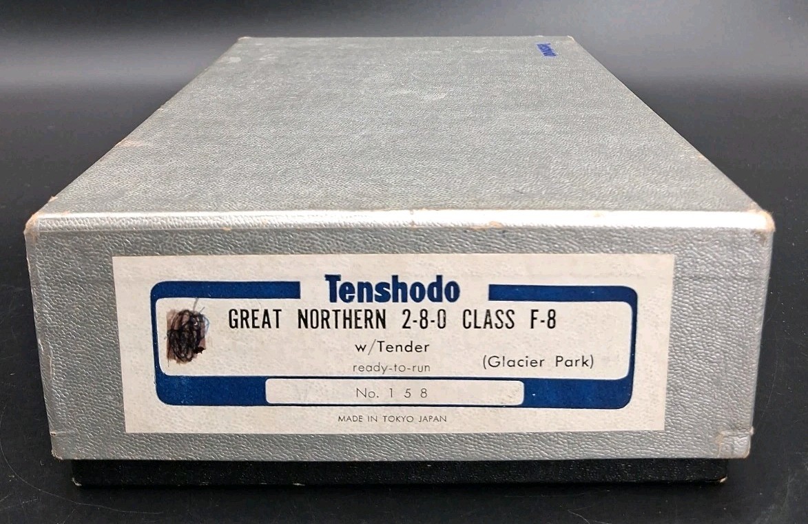 Tenshodo Great Northern GN 2-8-0 F-8 Engine w/ Tender Glacier Park 158 HO Gauge