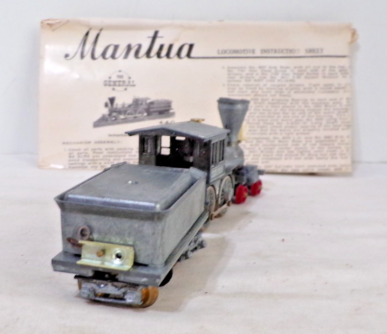 Mantua HO Scale The General Steam 4-4-0 Locomotive W/Tender – Read Below – LT