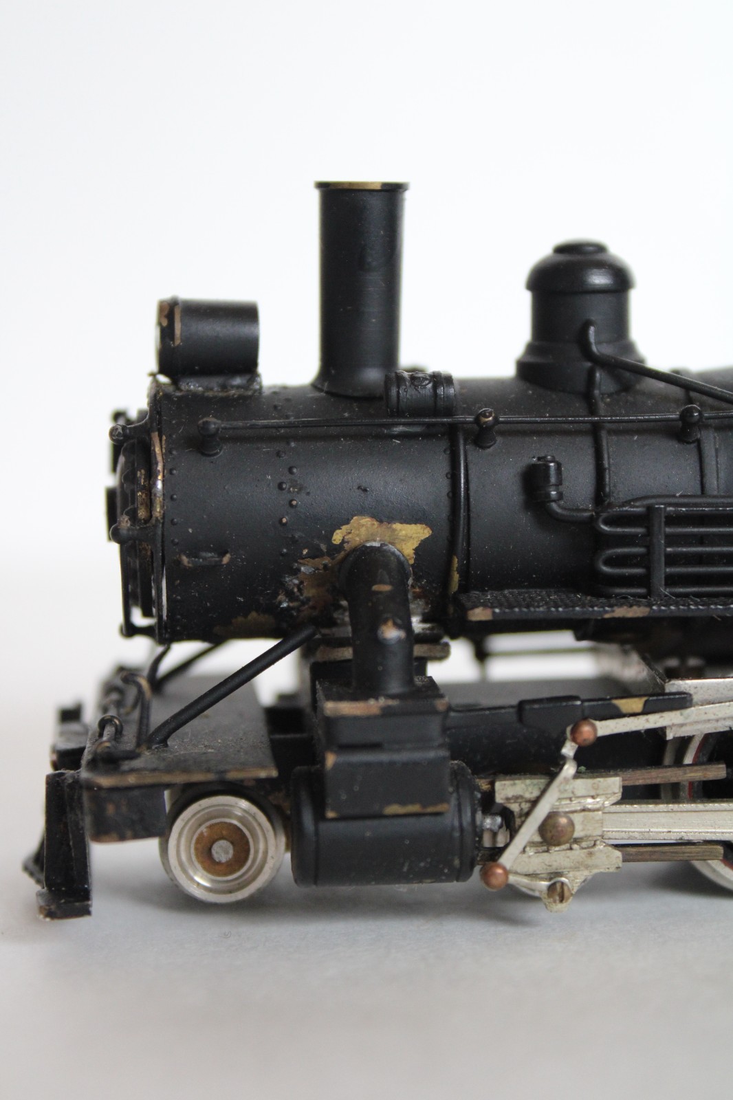 Vintage HO Painted Brass 4-6-0 Locomotive Engine & Tender, Japan