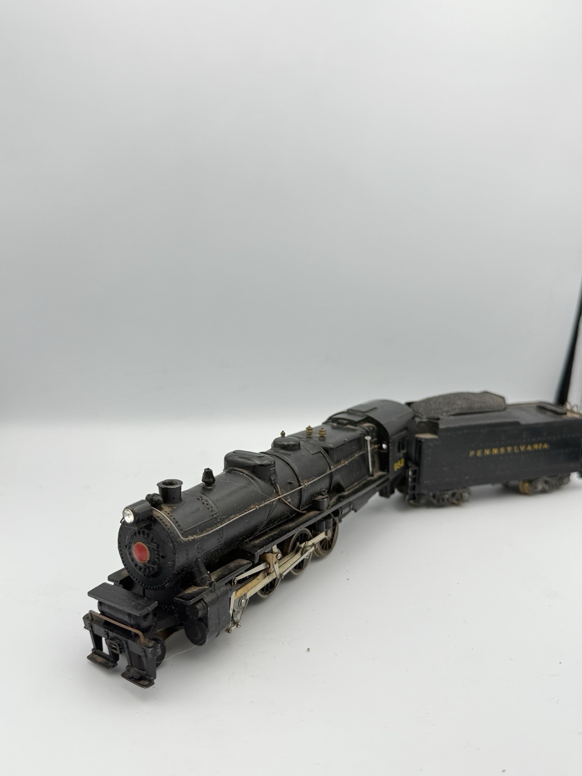 🔥 1950s HO Scale CAST IRON Steam Locomotive Engine w/ Tender #952 PRR 🔥