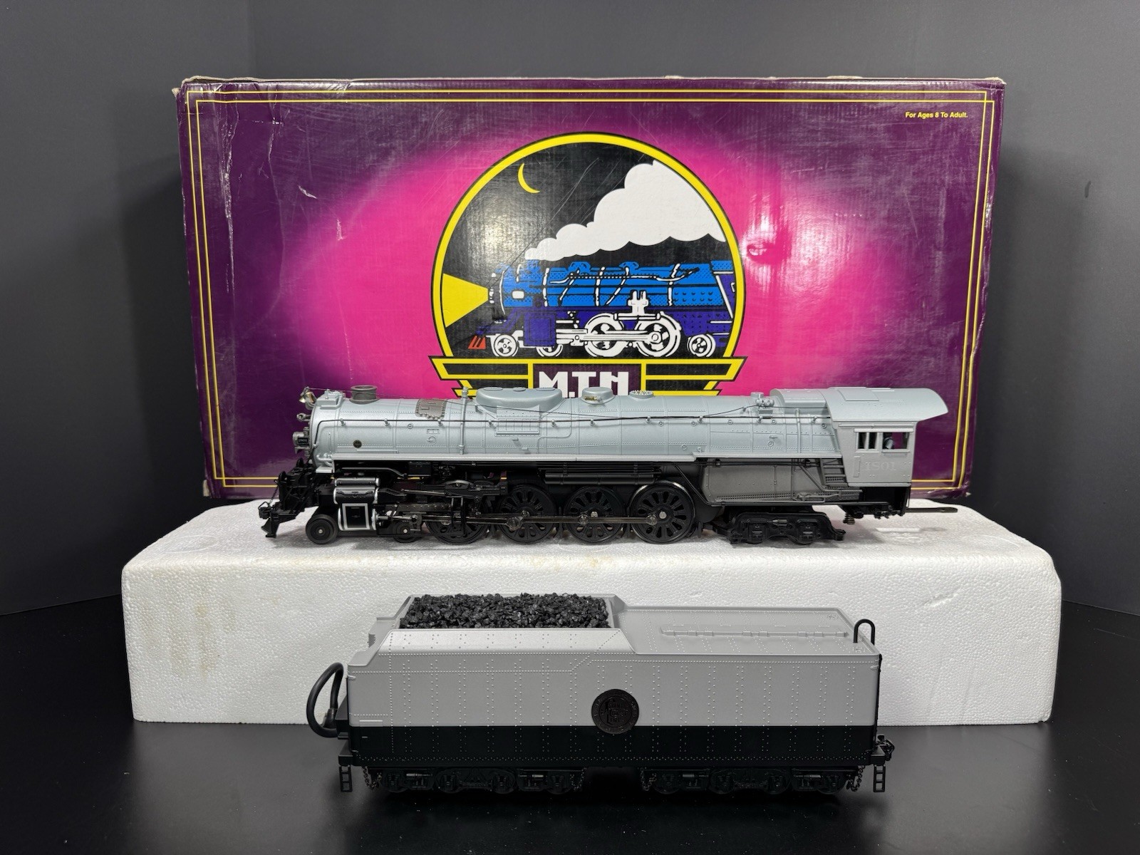 MTH 20-3083-1 Atlantic Coast Line 4-8-4 Northern steam engine #1801 PS2 BCR EX