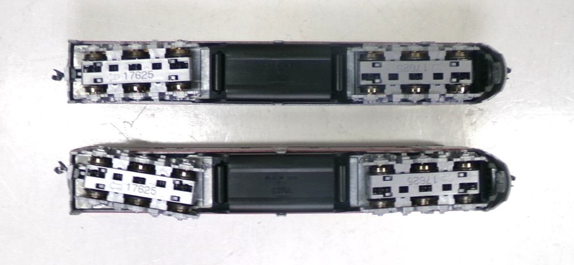 N scale Kato CB&Q E8/9 A+A diesel engine set in original box (lot N128)