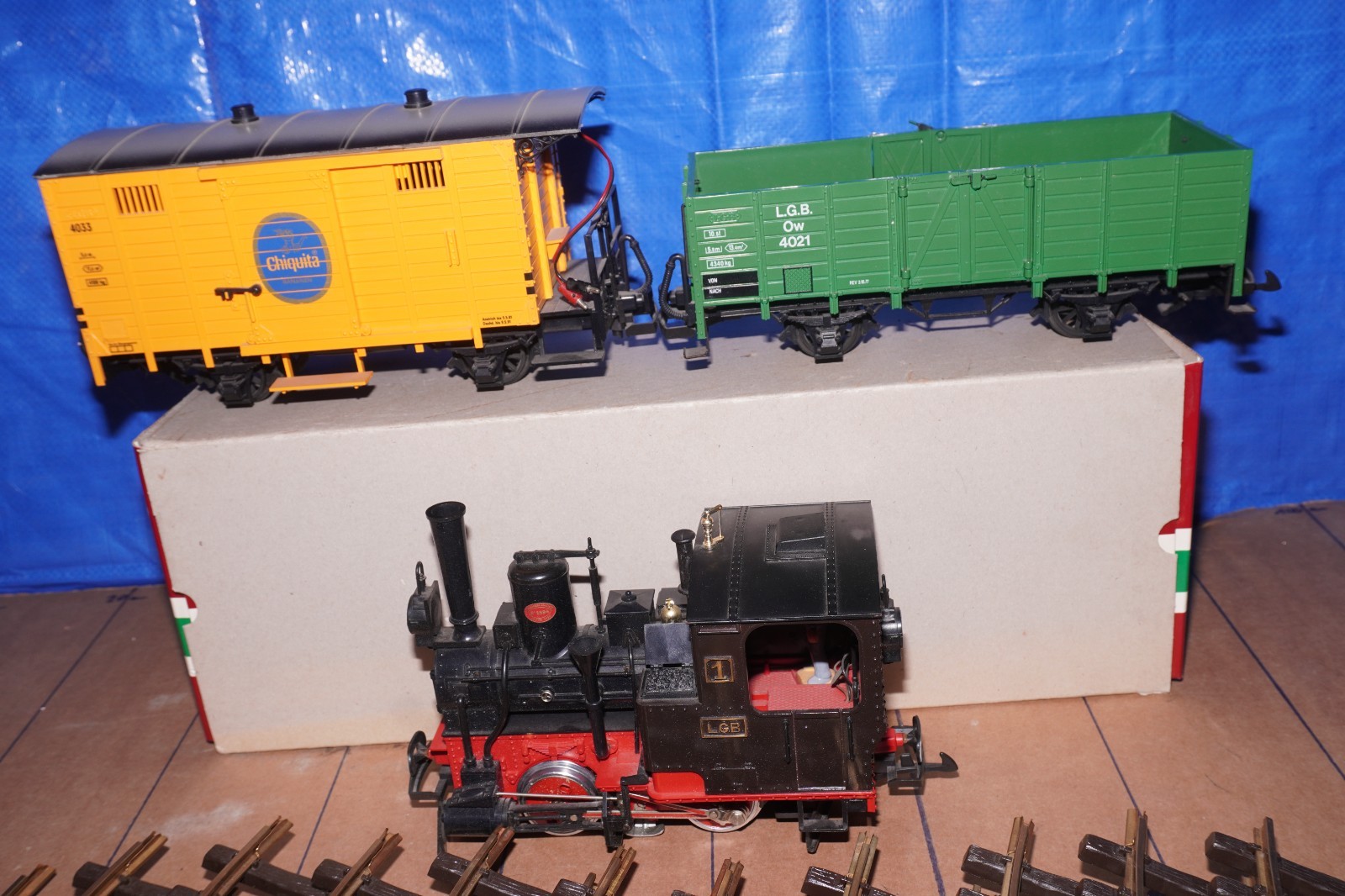 LGB G 20401 Start Set Steam Locomotive Stainz Brown Analog DC in OVP