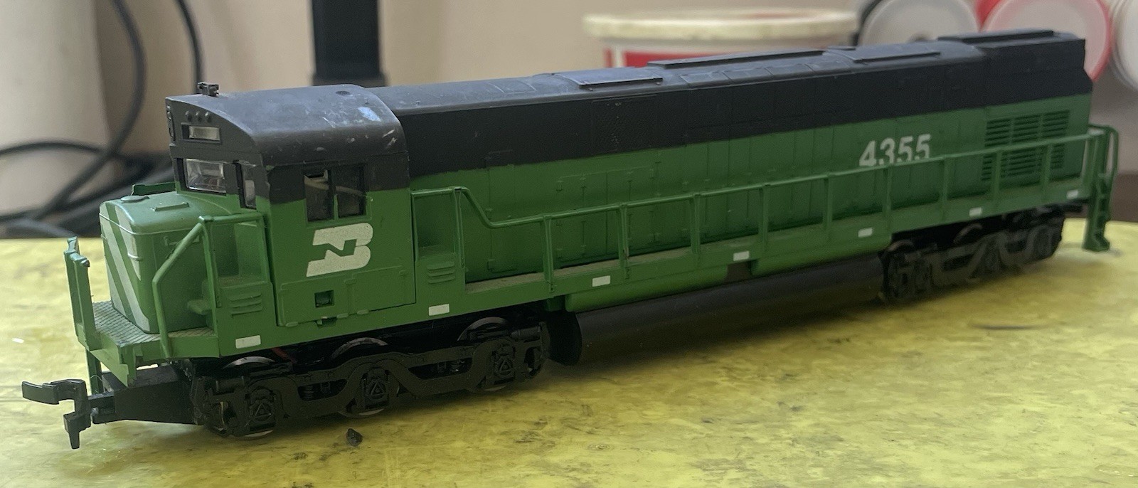 AHM Mehano Burlington Northern C-628 #4355 Locomotive Engine Serviced Lot A18