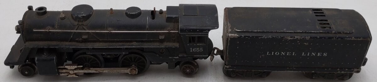 Lionel 1655 Vintage O Lionel Lines 2-4-2 Steam Locomotive with 6654W Tender