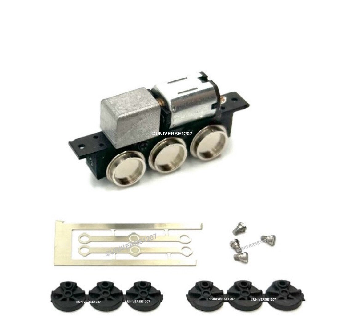 N/HOn30/HOe/009 3-Axle Locomotives Power Drive Chassis w/Coupling Rods 22mm/7mm