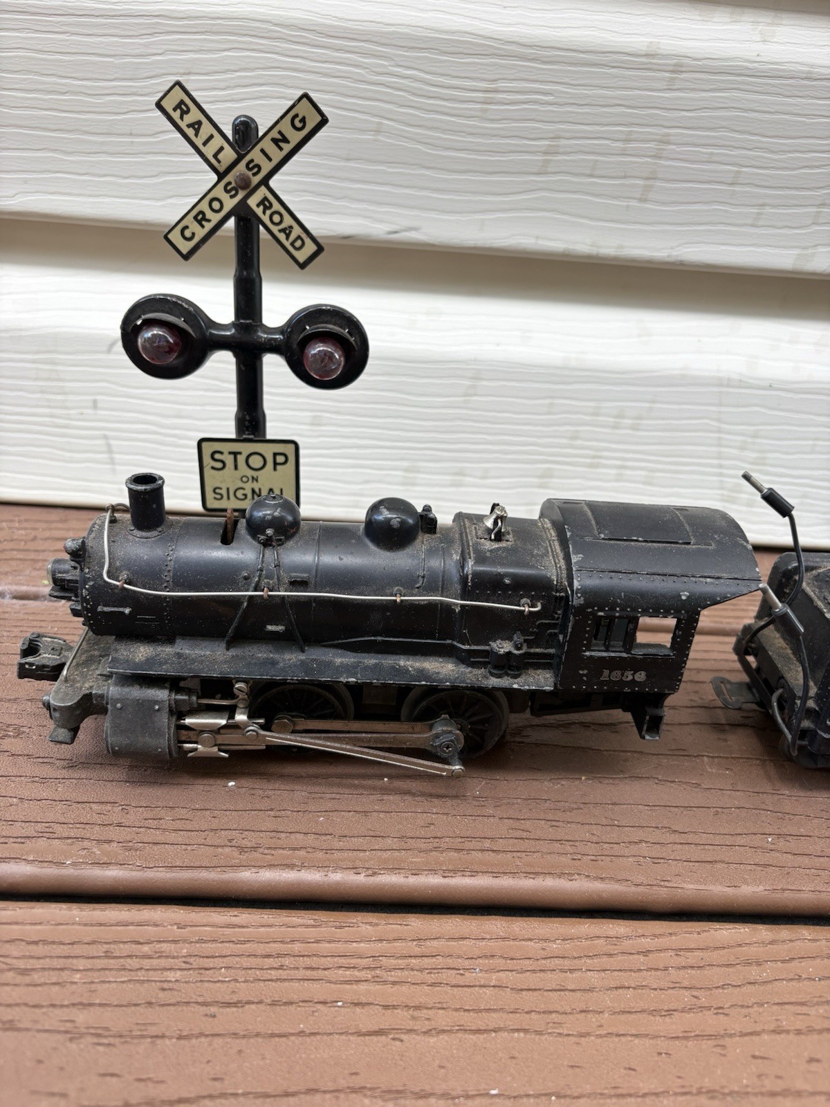 Lionel No 1656 Steam Switch Locomotive,Slope Back Tender 6403B,Box 6654W POSTWAR