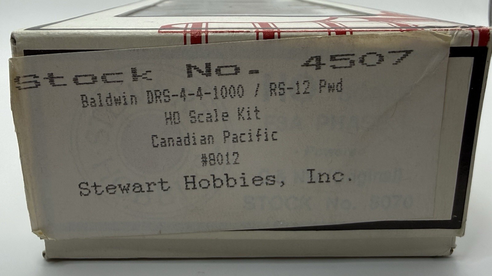 HO Stewart Kato Canadian Pacific Baldwin RS12 8012 Diesel Locomotive