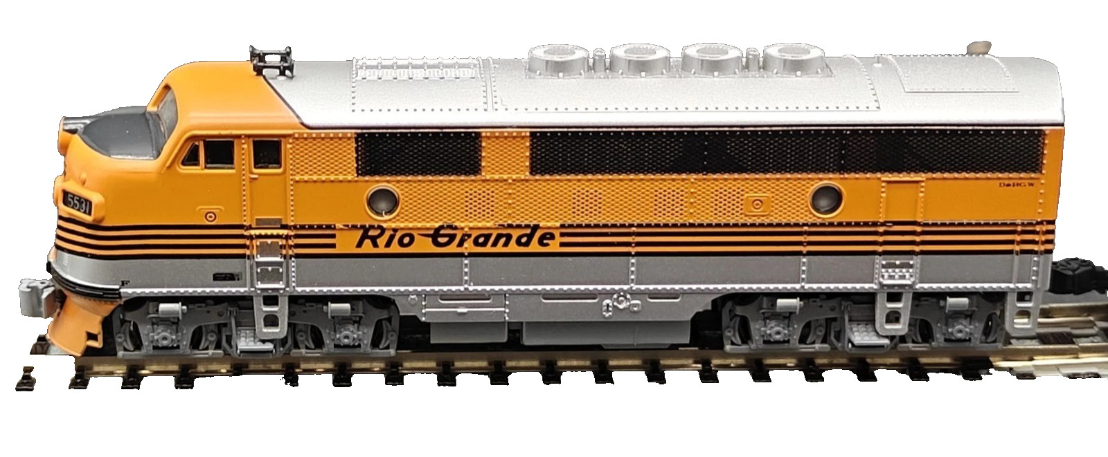 N KATO 176-1303 EMD F3A DRGW Diesel Loco #5531 (Tested) w/knuckle couplers #1