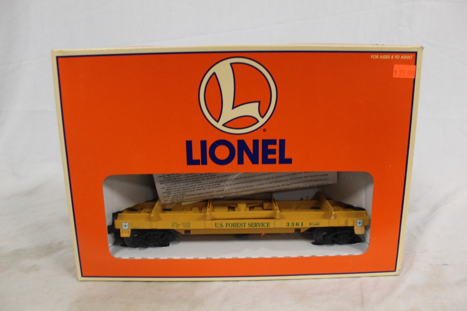 Lionel – 3361 U.S. Forest Service Log Dump Car 6-16748
