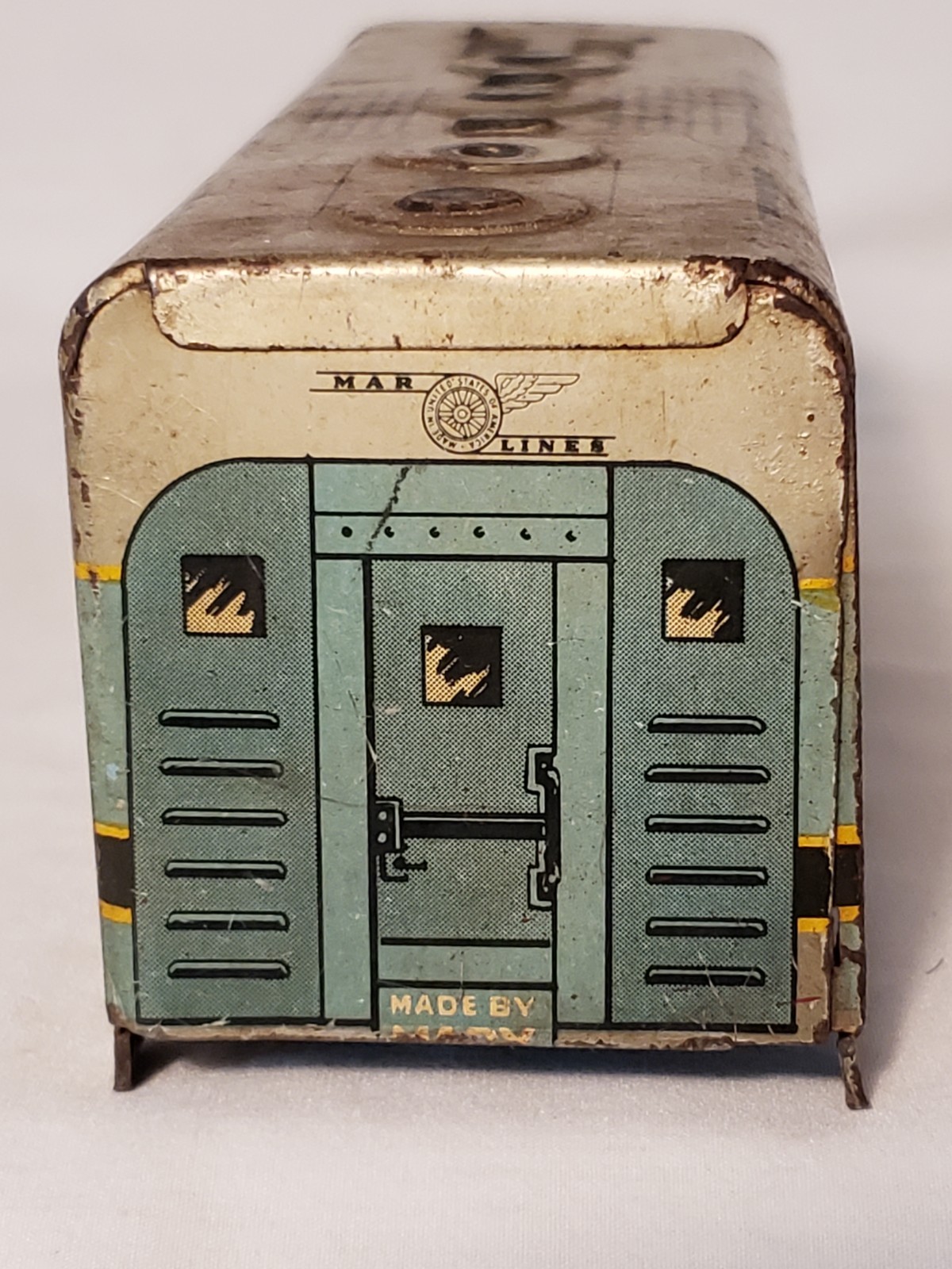 Marx Marlines O Gauge Tin Train B&O Diesel Baltimore & Ohio 62 Locomotive Shell