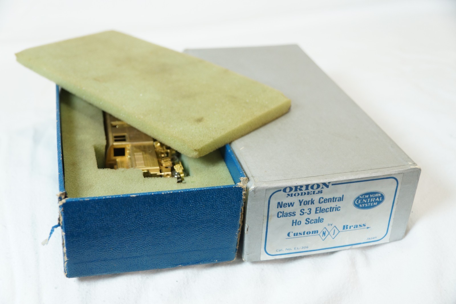 Vtg. NJCB Orion Models BRASS EL-306 New York Central S-3 Electric HO Gauge Boxed