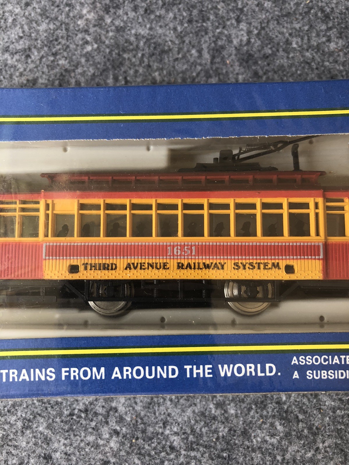 AHM HO Scale Third Avenue Railway System 1651 Brill Trolley 5301G, New