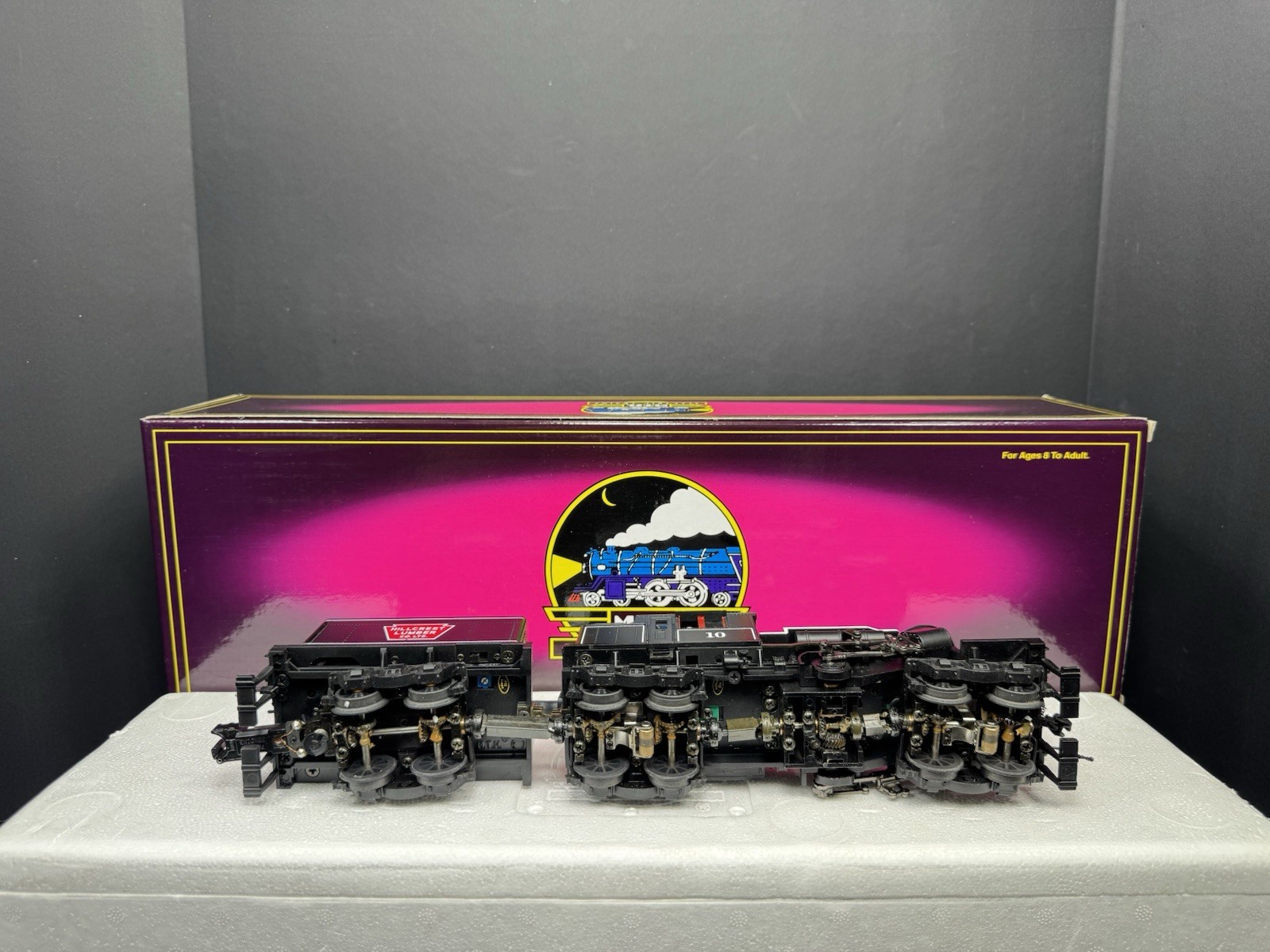 MTH 20-3039-1 Hillcrest Lumber Clmax logging steam engine #10 PS2 BCR LNIB