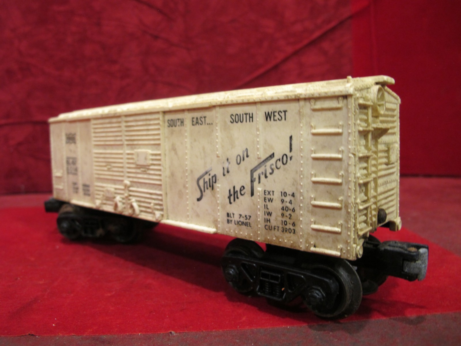 Lionel Ship It On The Frisco #6014 Boxcar.