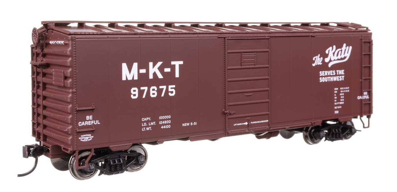 45514 Walthers HO 40′ PS-1 Boxcar Ready to Run Missouri-Kansas-Texas(TM) #97686