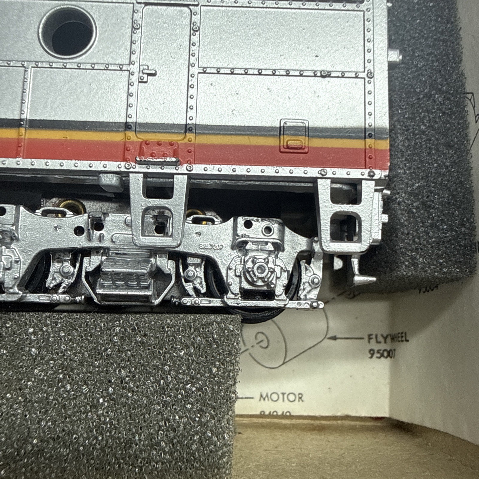 Athearn HO Santa Fe F7A Dummy Blue Box Warbonnet Assembled w/Box Vintage