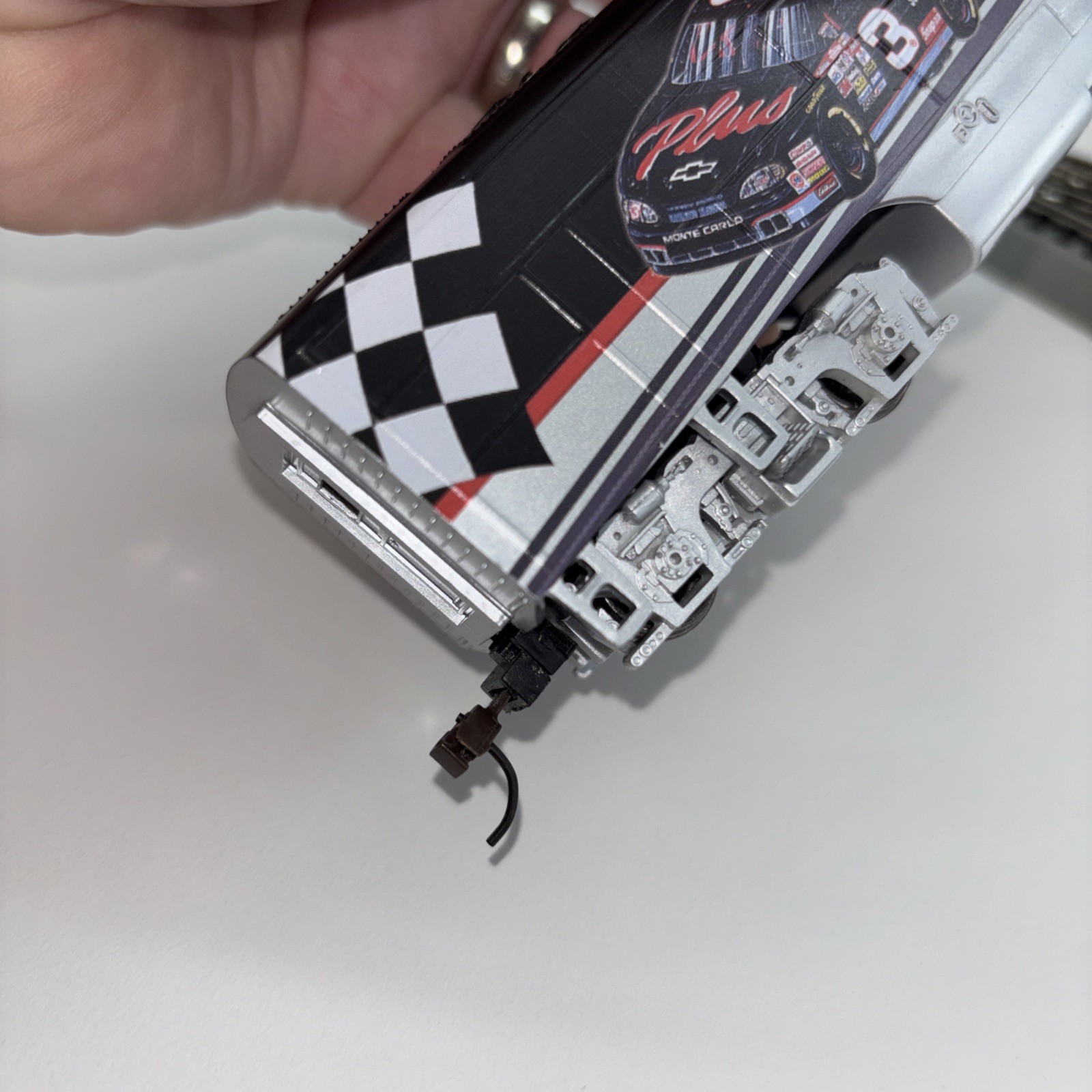 Bachmann Hawthorne Village NASCAR Dale Earnhardt Sr. Train Locomotive #3 Black