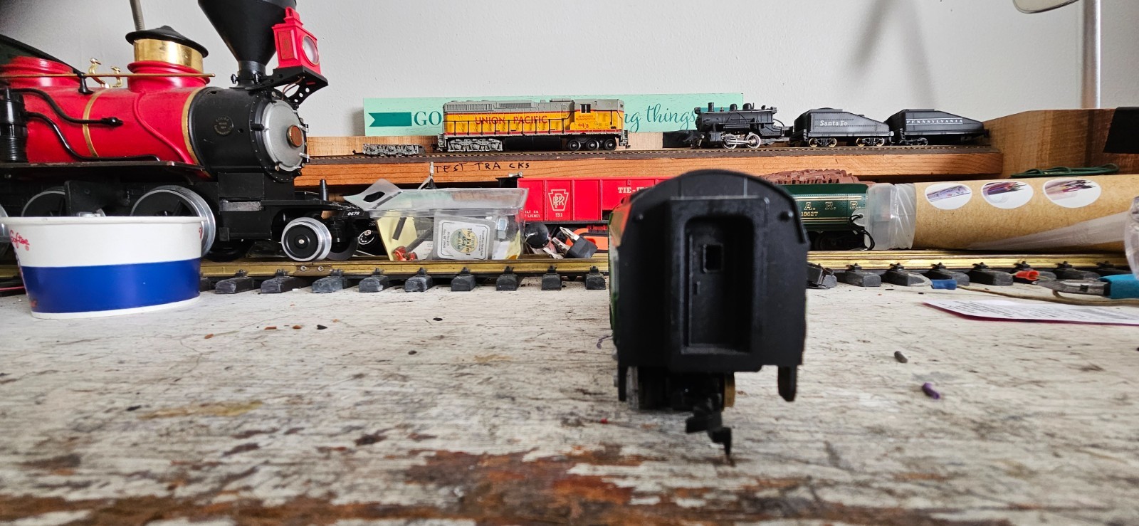TYCO HO Scale Burlington Northern RF-16 “Sharknose” Locomotive