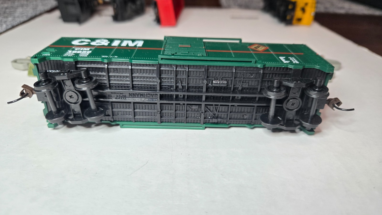 HO Bachmann #4432 0-6-0 Steam Loco-w/Light,Tender, & Cars-DC-Runs Good