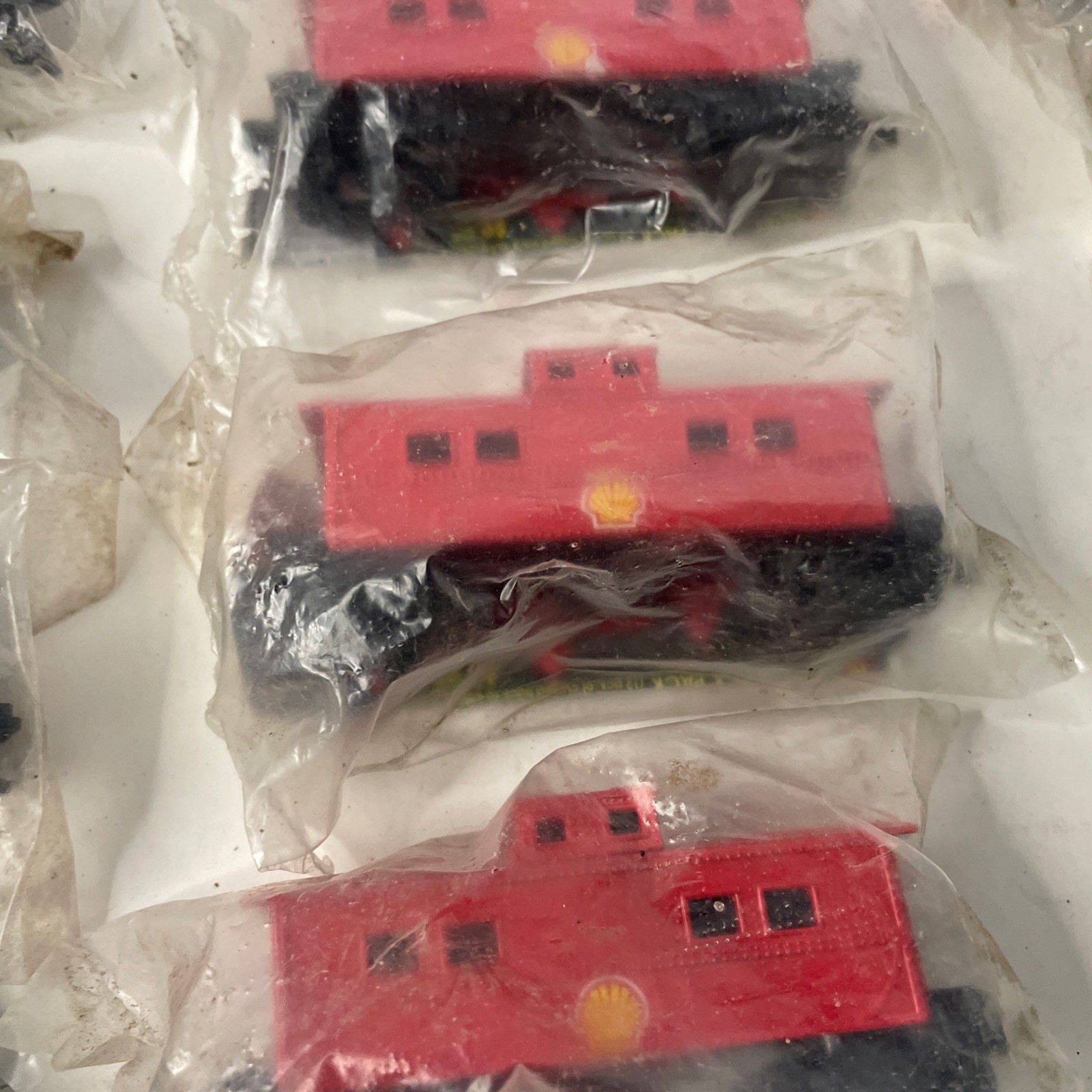 Vintage Lot Shell Oil Train Cars Engine HO Scale Fletcher-Barnhart & White NOS