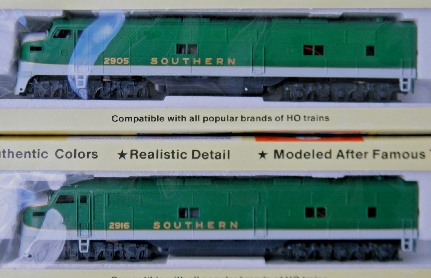 Lot of (2) Con-Cor HO Southern Railway EMD E-7A / E7 Locomotives