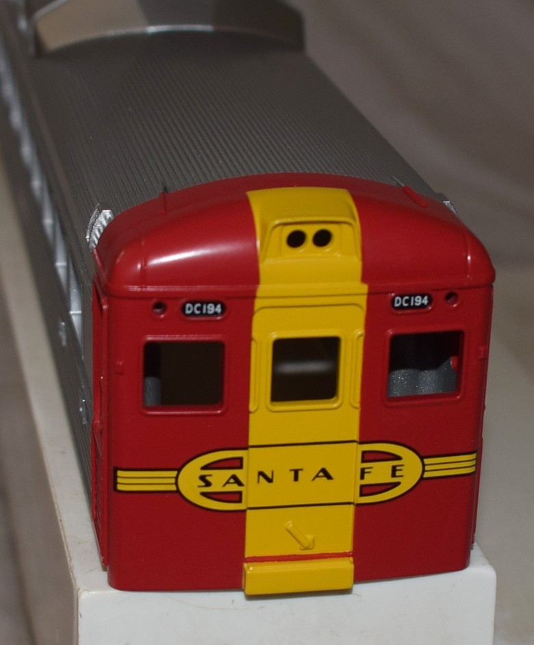 MTH Budd RDC Car Shell Santa Fe ATSF #194 – O Gauge Production Sample