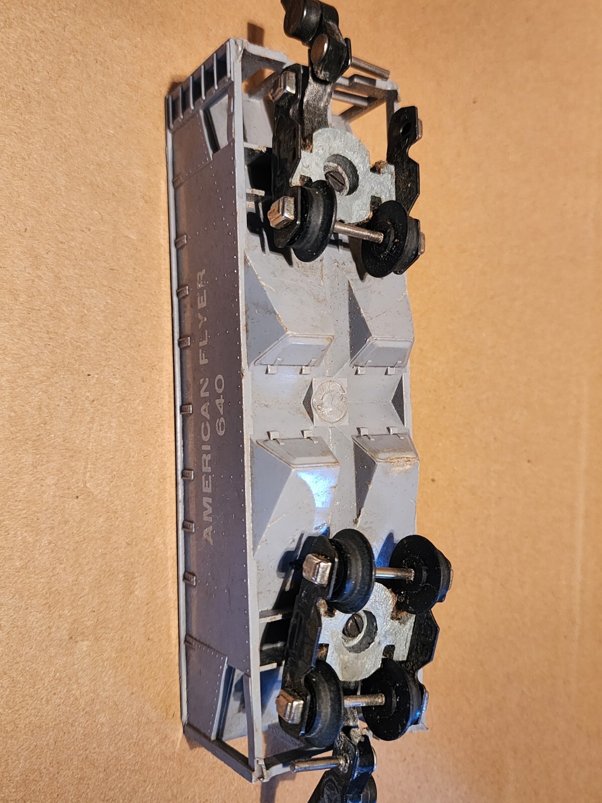 AMERICAN FLYER IC 630 Reefer Boxcar and Grey 640 Hopper-Very Good Condition jw