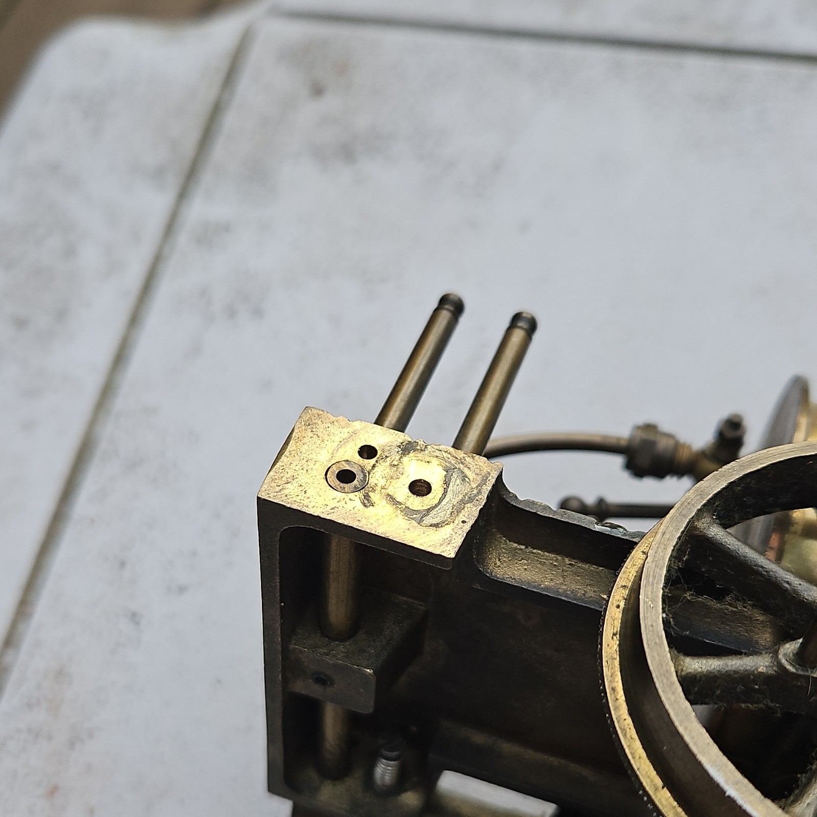 Steam Locomotive Brass Analog Unlettered