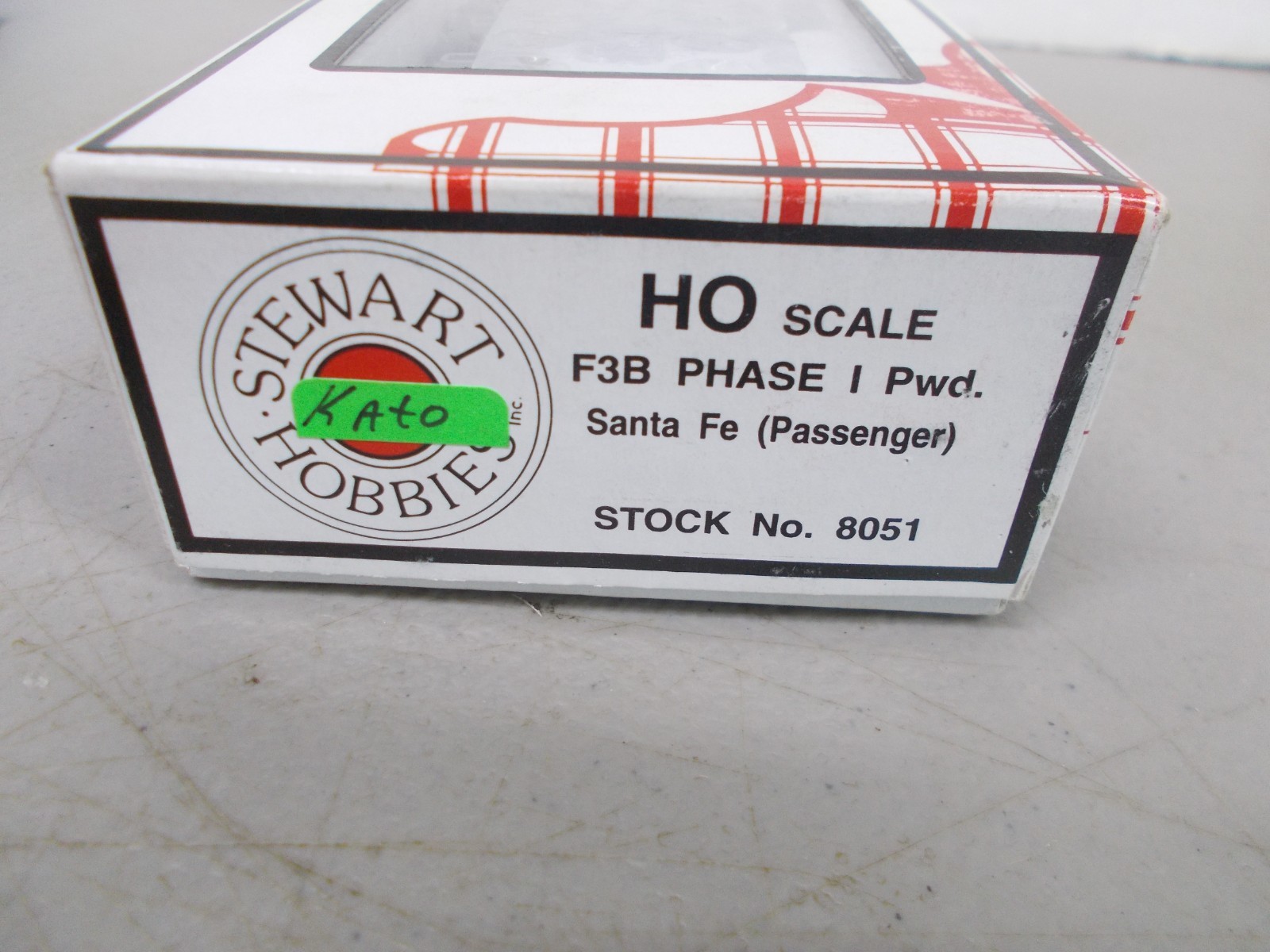 STEWART / KATO # 8051 ~ SANTA FE F3B POWERED LOCOMOTIVE~NIB~HO SCALE~ LOT A