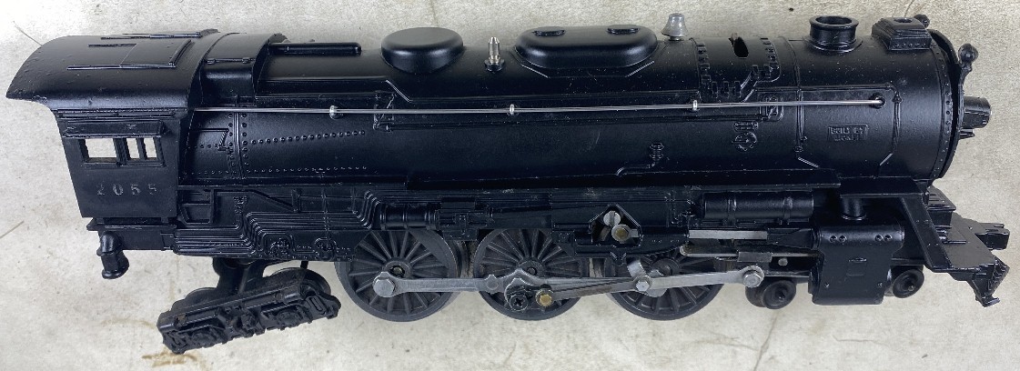 Vintage Locomotive Lionel 2055 Steam Engine & 6026W Whistle Tender Tested