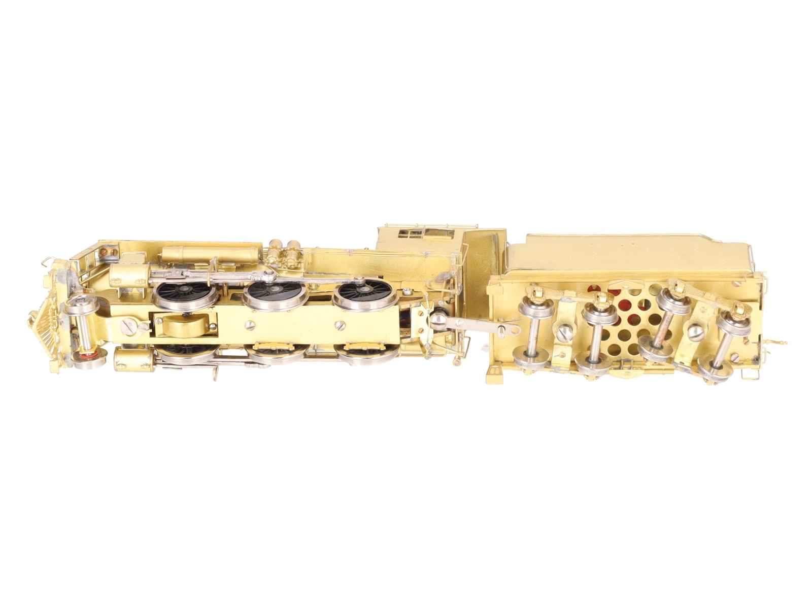 Pacific Fast Mail HO BRASS B&M B-15 2-6-0 Steam Locomotive & Tender -Unpainted