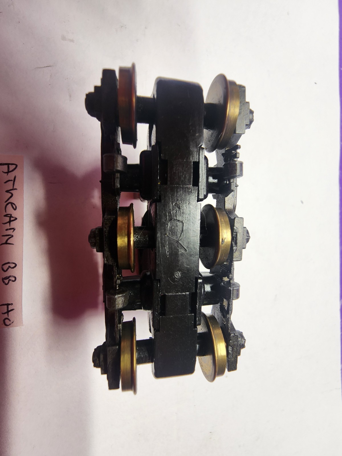 REAR GEARED 6 WHEEL TRUCK DIECAST SIDEFRAMES SDP-40 ATHEARN BB LOT HO SCALE