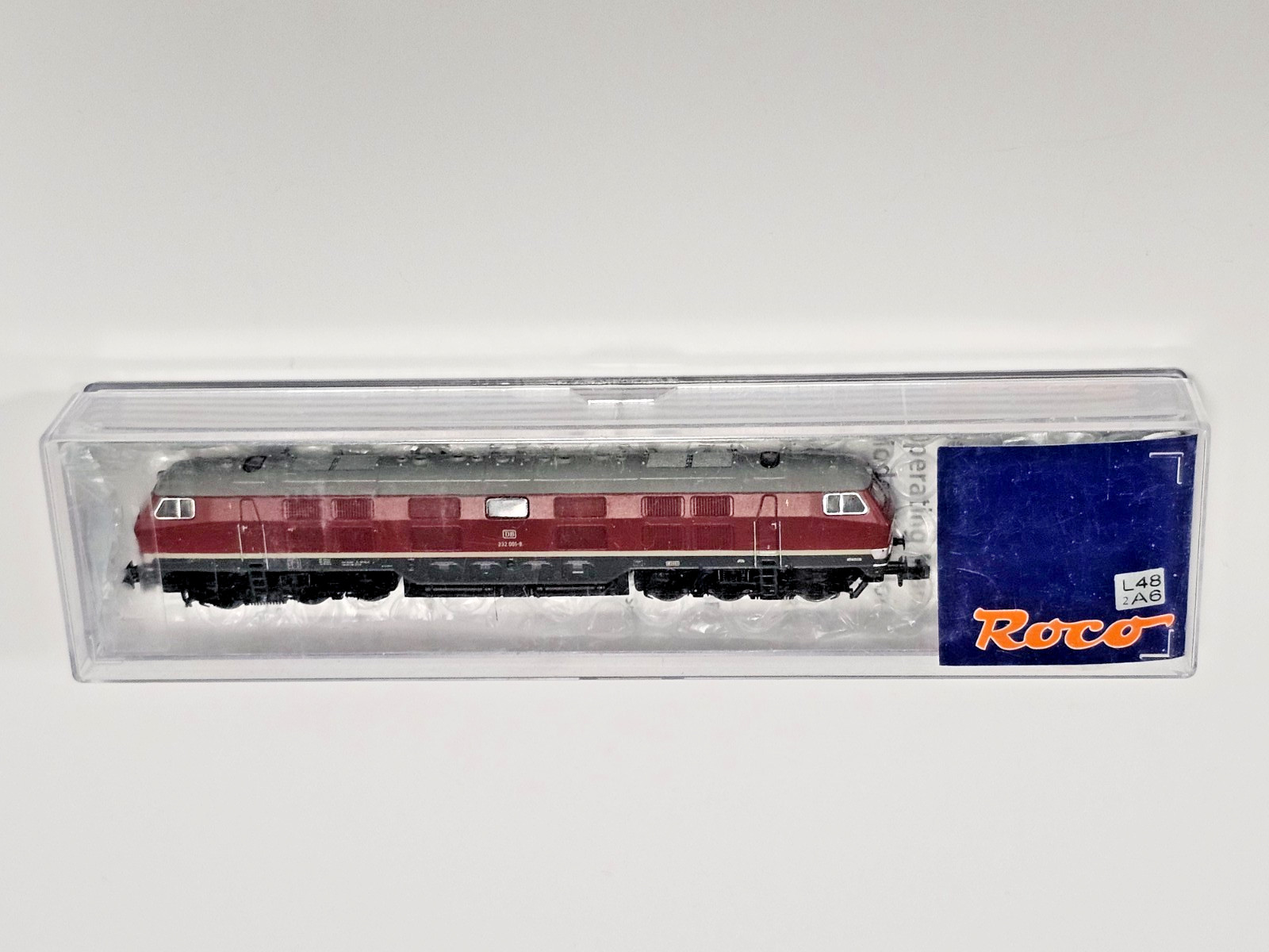 N SCALE ROCO #23268 EUROPEAN DIESEL LOCOMOTIVE DB 232 001-8 AUSTRIA TESTED VIDEO