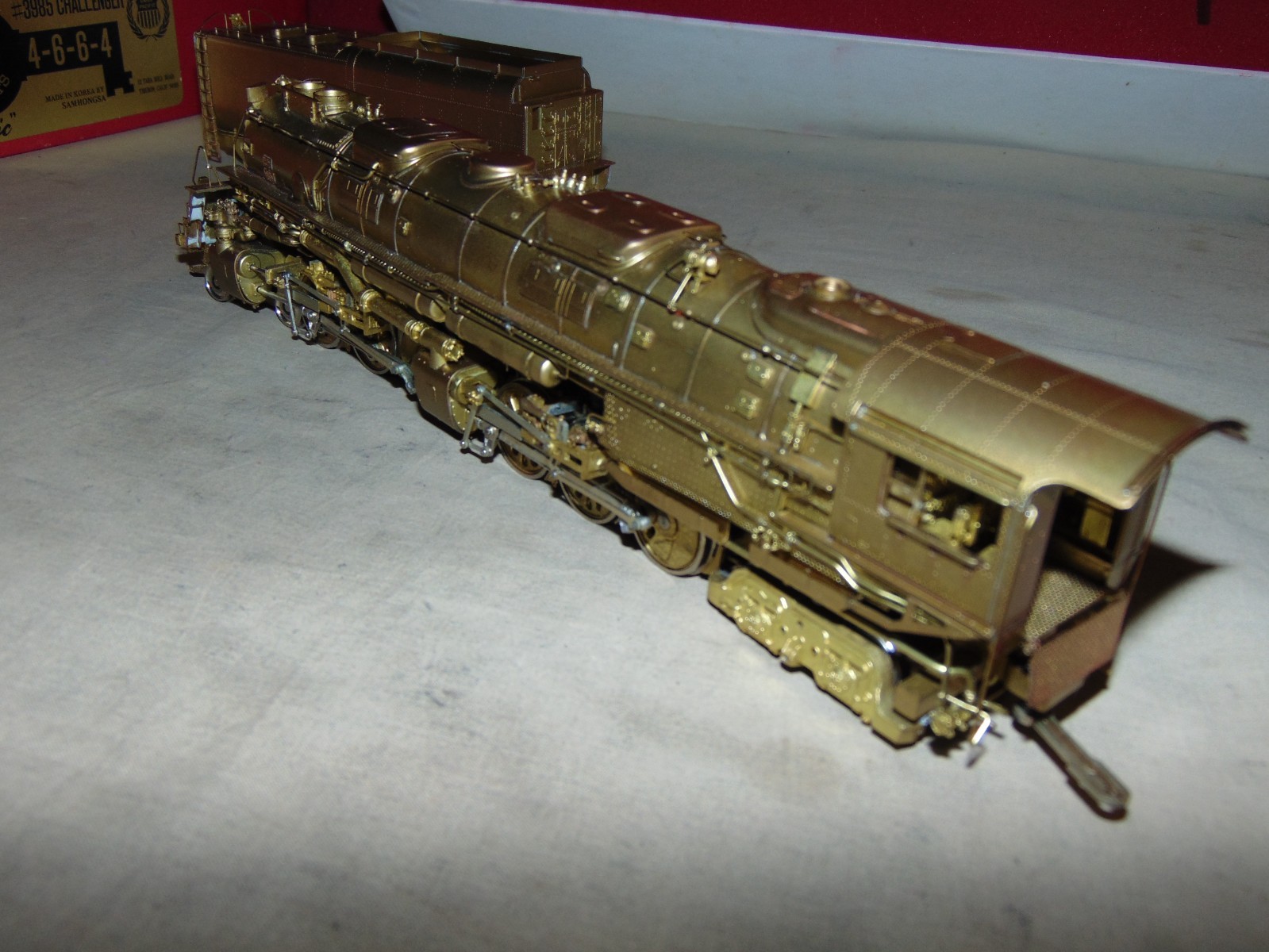 KEY IMPORTS HO BRASS 3985 4-6-6-4 UNPAINTED UNION PACIFIC CHALLENGER -LADDER OFF