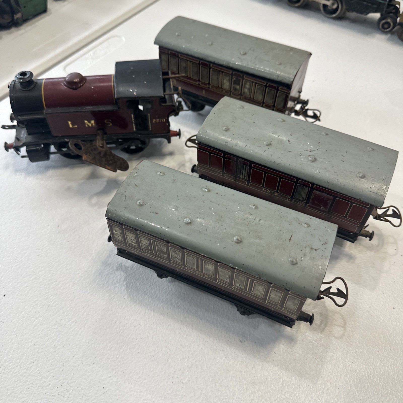 Vintage Hornby Series O Gauge LMS No. 2270 Type 101 Locomotive Clockwork Train
