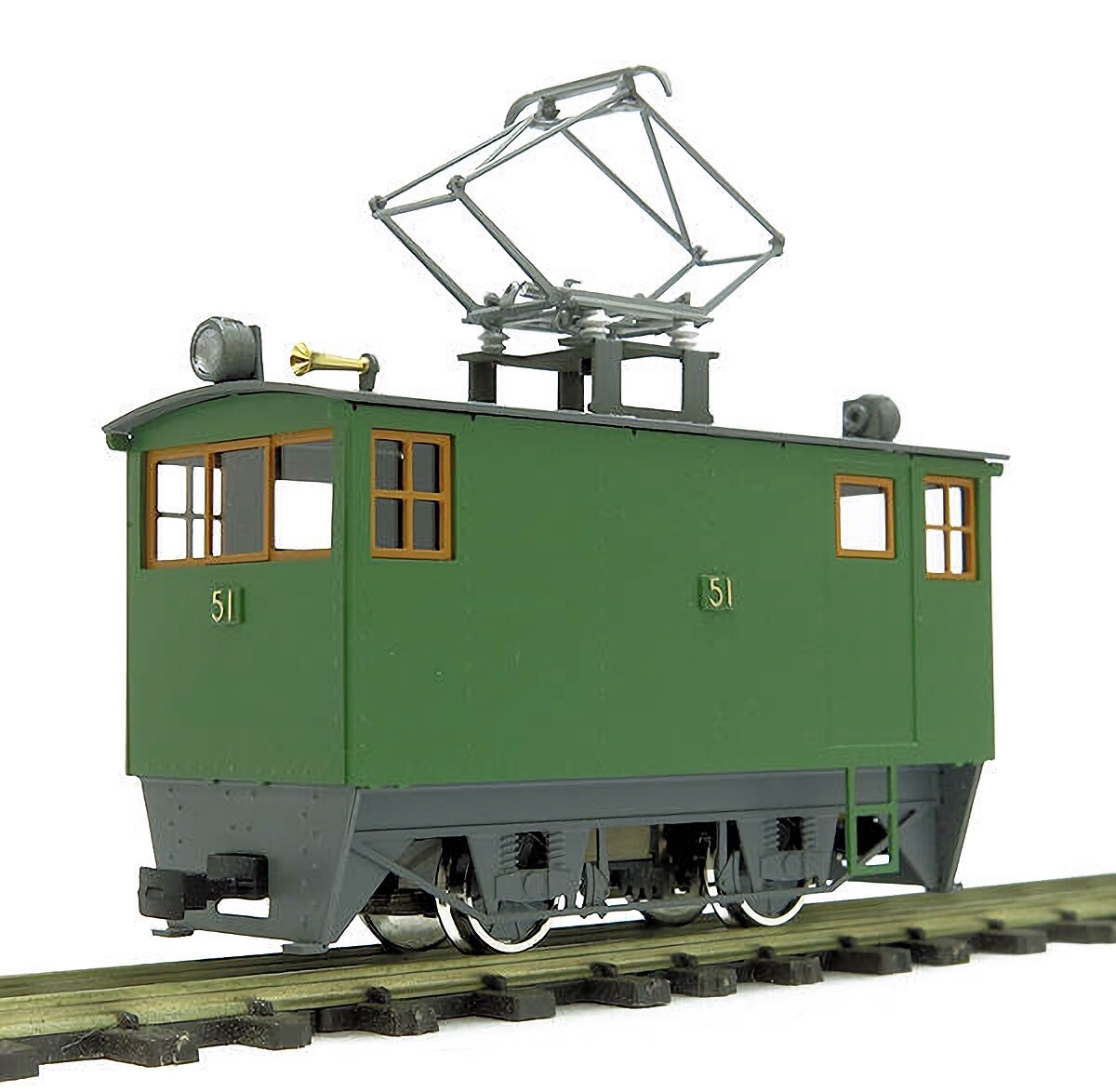 HOn30/HOe Scale Aru-Model Boxcab Freelance Electric Locomotive Kit H0e Gauge 009