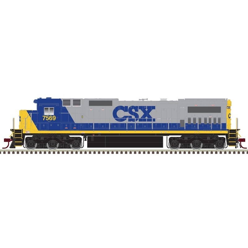 Atlas N SILVER 40005652 DASH 8-40C CSX (YN2) Rd # 7569 DCC Ready Front Ditch