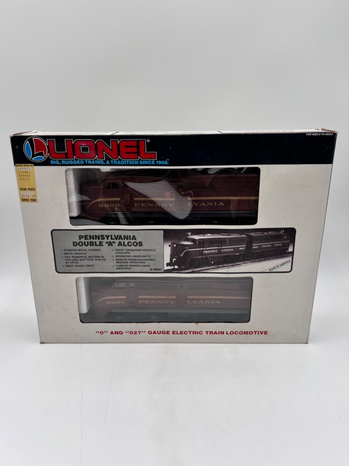 Lionel 6-18901 PRR Double A Alco Diesel Set O Gauge Shell Warp Tuscan New in Box