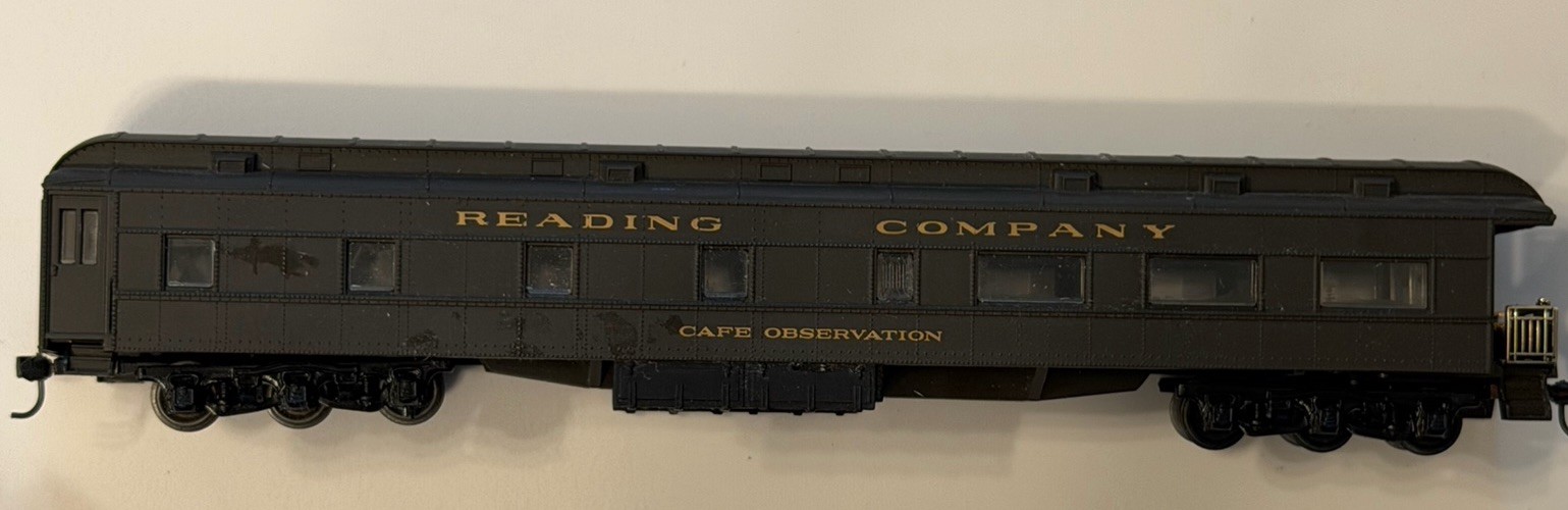 Vintage HO Train Reading Company Railroad Cafe Observation