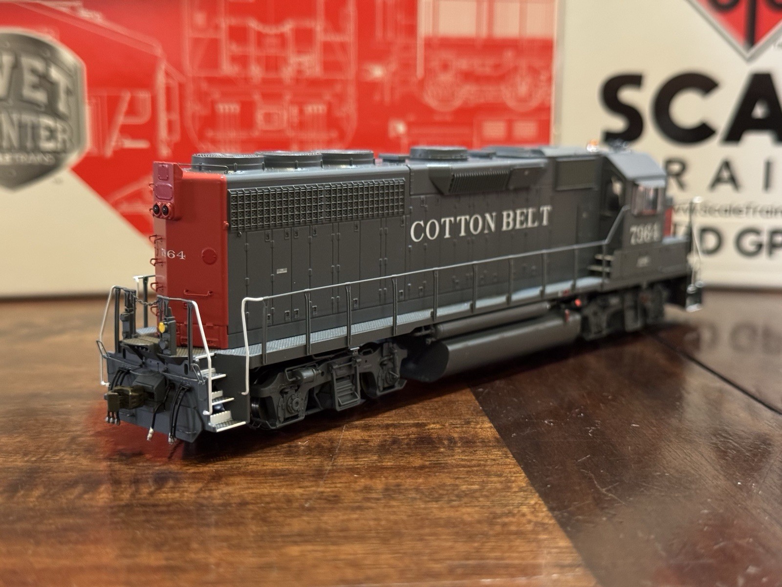 HO ScaleTrains Rivet Counter Cotton Belt SSW GP40R #7964 SXT41917 DCC & Sound