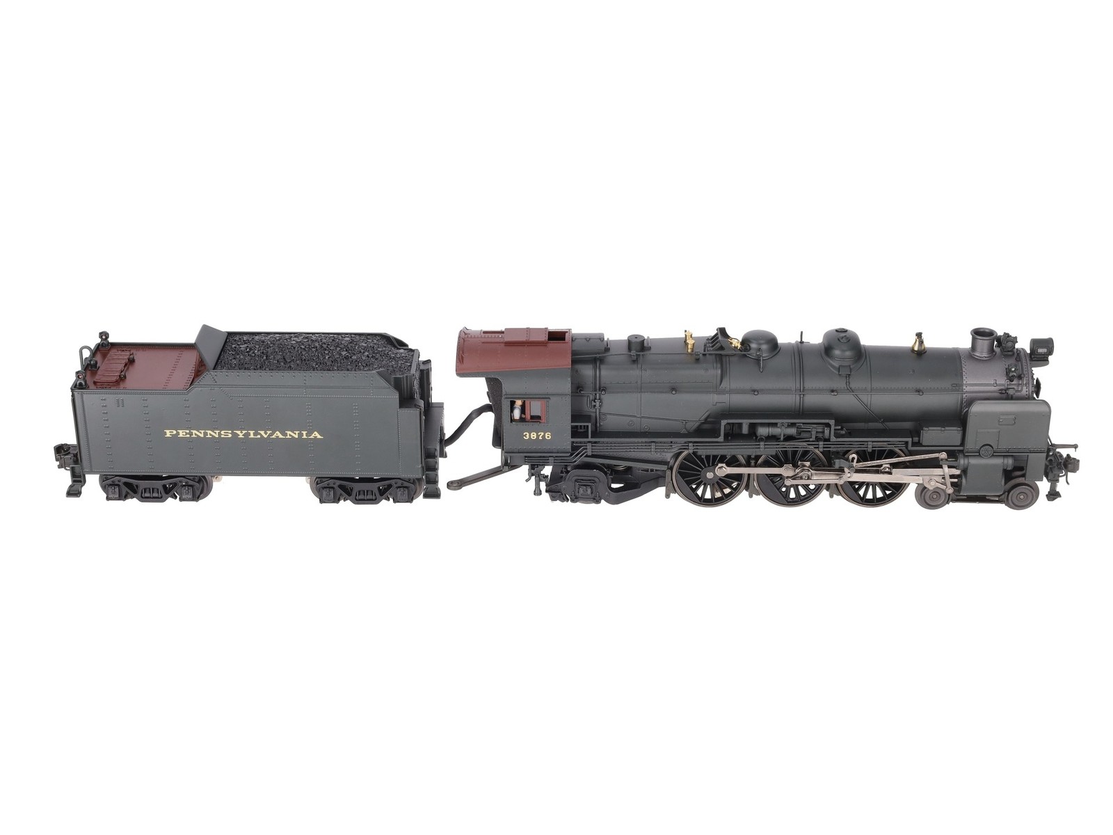 K-Line K3380-3876CC O Gauge PRR K4s Steam Locomotive & Tender #3876 w/TMCC/Box