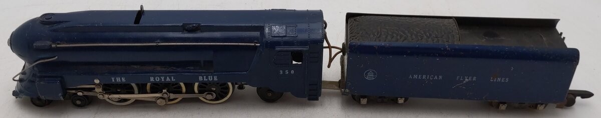 American Flyer 350 Vintage S B&O The Royal Blue 4-6-2 Diecast Steam Locomotive