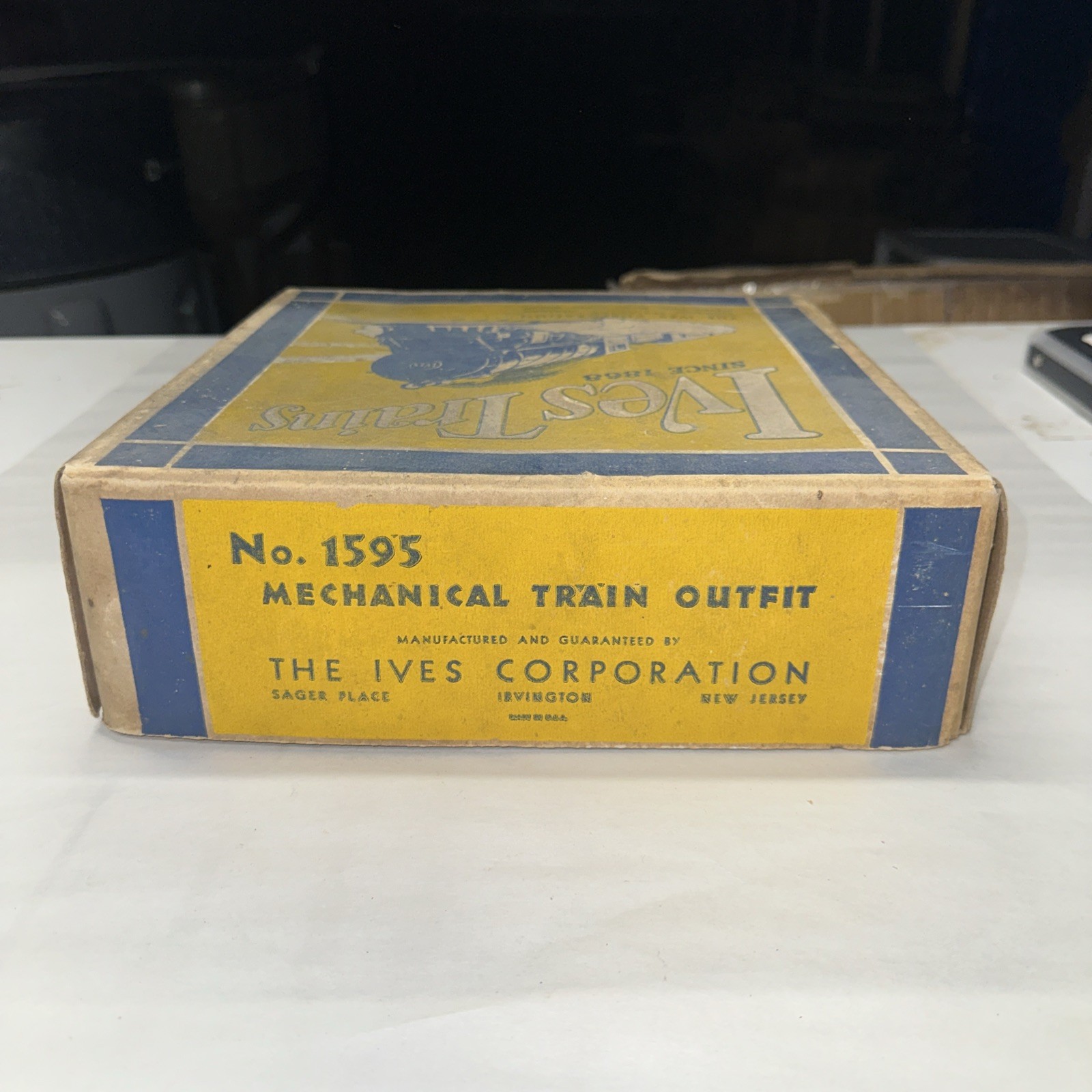 Lionel Ives Prewar O Gauge Mechanical Freight Train Set Box Only 1595 Transition