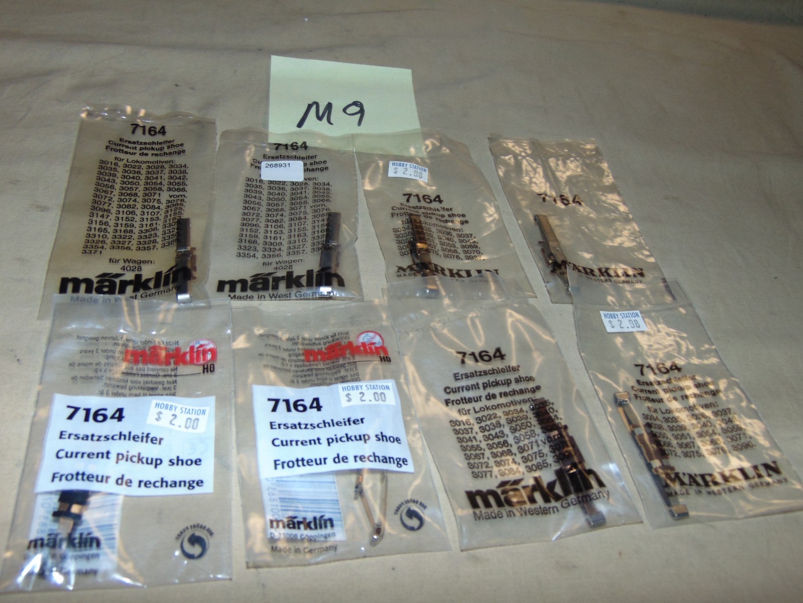 MARKLIN HO 8 7164 PICK UP SHOES IN BAGS – BRAND NEW M9