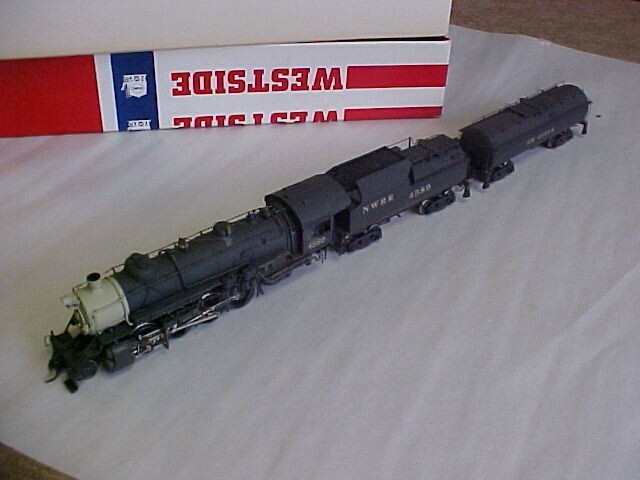 Westside Models HO scale brass 2-8-2 B&O Locomotive with aux. tender in OB
