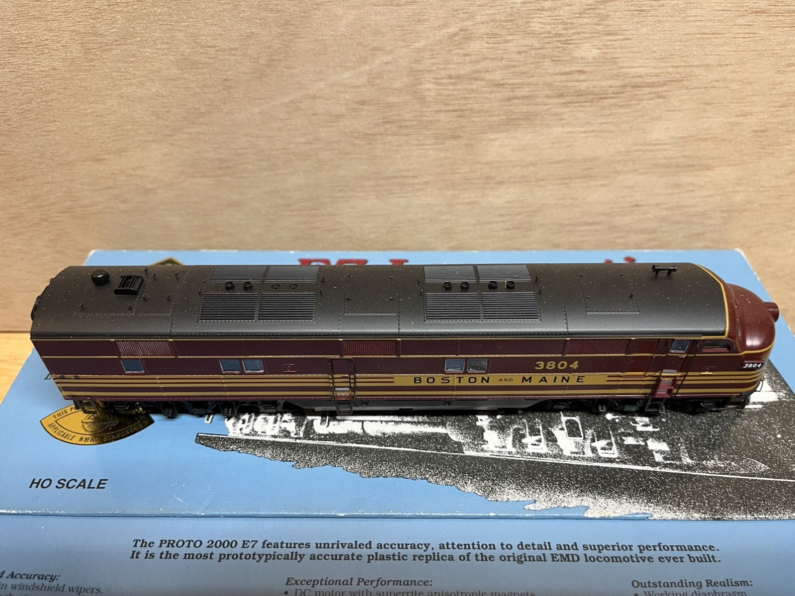Proto 2000 HO 21056 Boston & Maine E7 #3804 DCC/NO SOUND (A Unit)