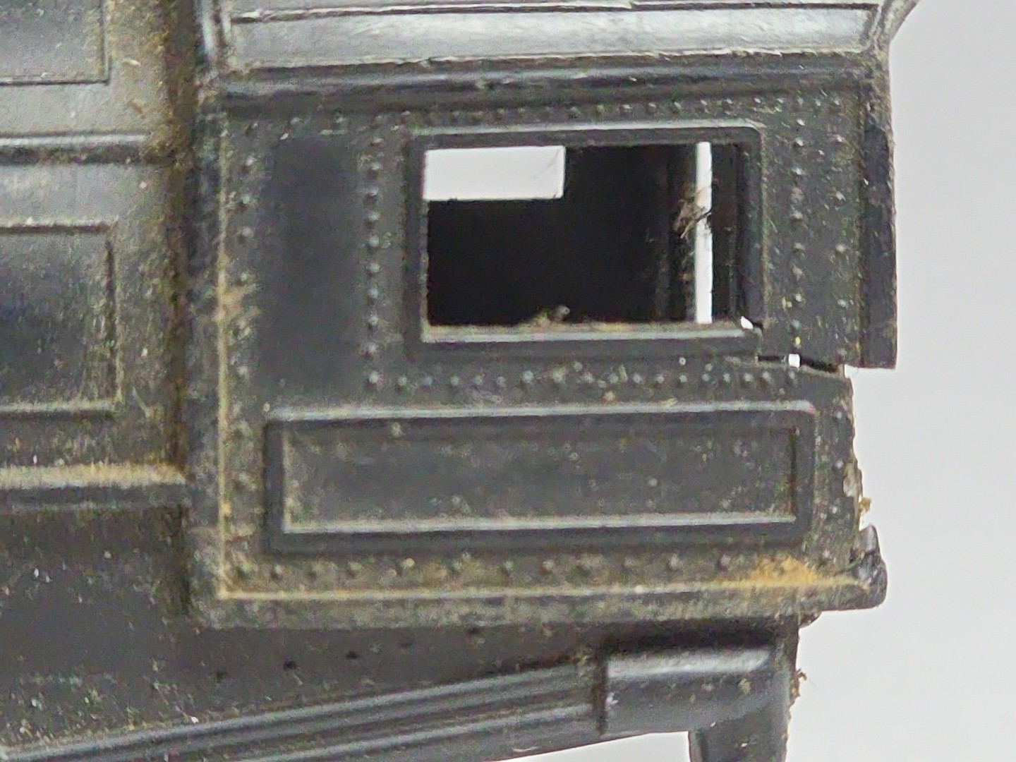 As Is Parts Japan HO Scale Plastic TIN Litho 0-6-0 Steam Motor Works Gear Damage