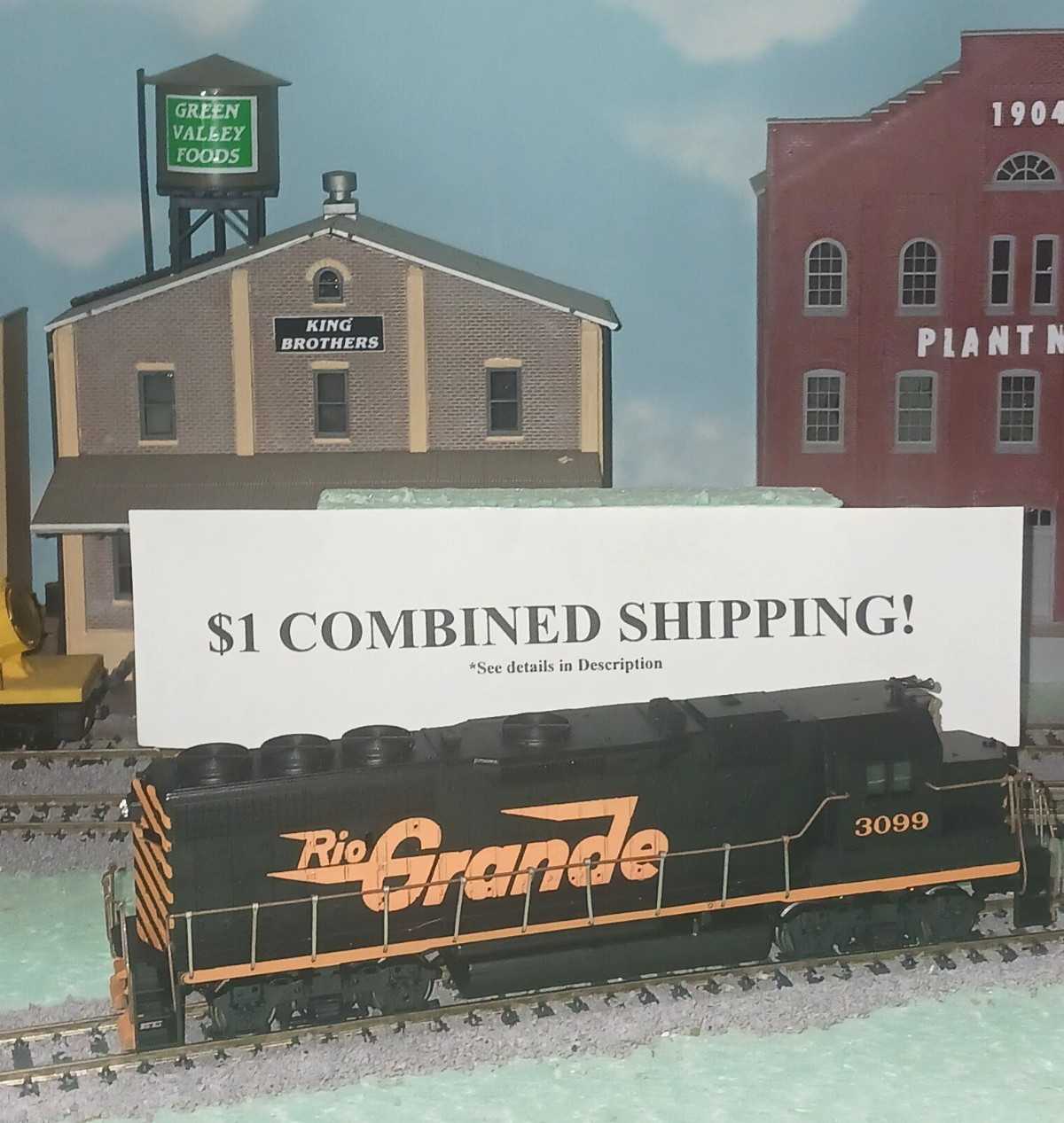 HO SCALE POWERED GP-40 RIO GRANDE; ATHEARN; NT0715-2