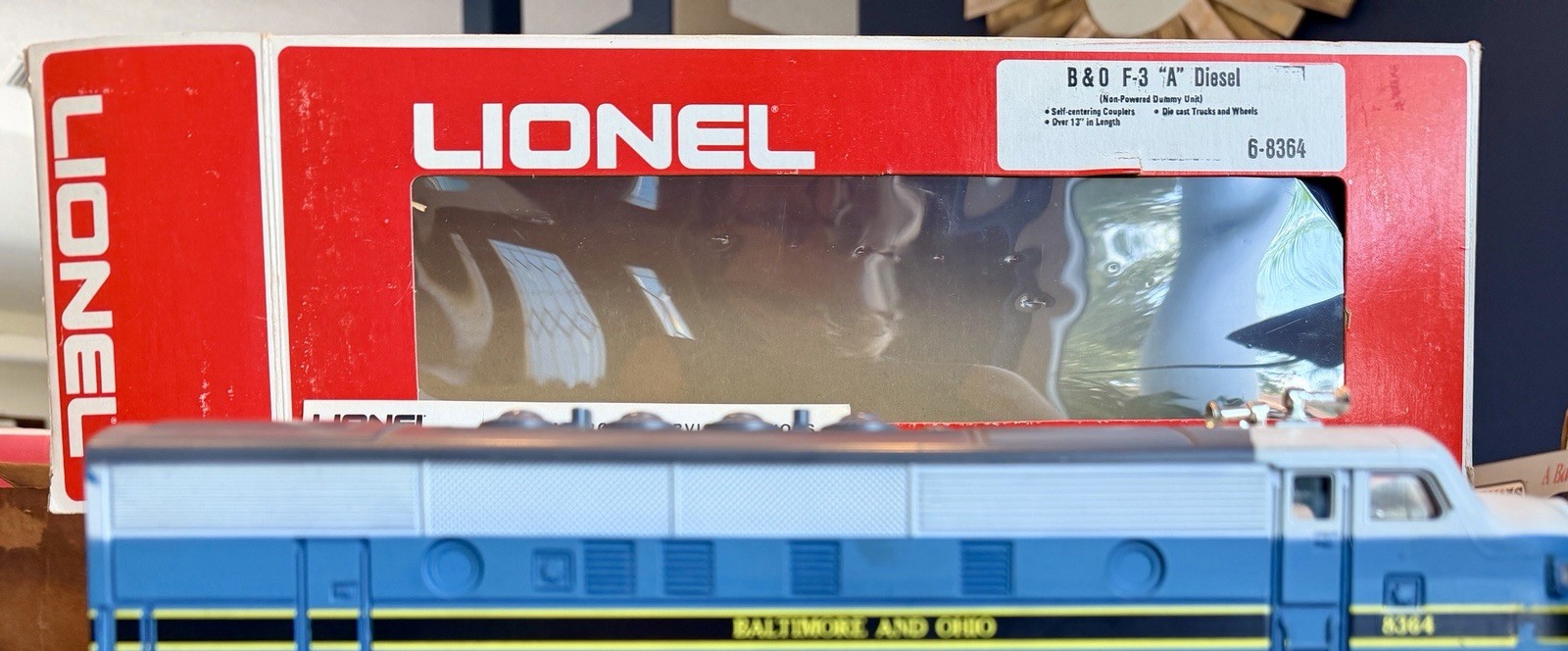 LIONEL 6-8364 Baltimore & Ohio F-3 A Nonpowered Illuminated Diesel OB 1973-75
